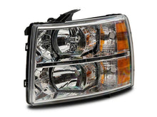 Load image into Gallery viewer, Raxiom 07-14 Chevrolet Silverado 1500 Axial OEM Rep Headlights- Chrome Housing (Clear Lens)