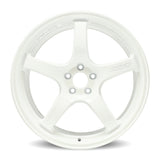 Gram Lights 57CR 19x9.5 +25 5x114.3 Ceramic White Wheel