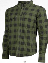 Load image into Gallery viewer, Speed and Strength True Grit Armored Motoshirt Olive/Black - Medium