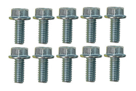 Moroso 5/16in-18 x .750in Serrated Zinc Flange Bolt  - 10 Pack
