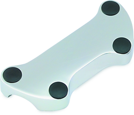 Bikers Choice 74-Up Chrome Handlebar Clamp Without Skirt Replaces H-D 56170-83T