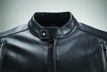 Load image into Gallery viewer, Kuryakyn Leather By River Road Race Leather Jacket Black - Small