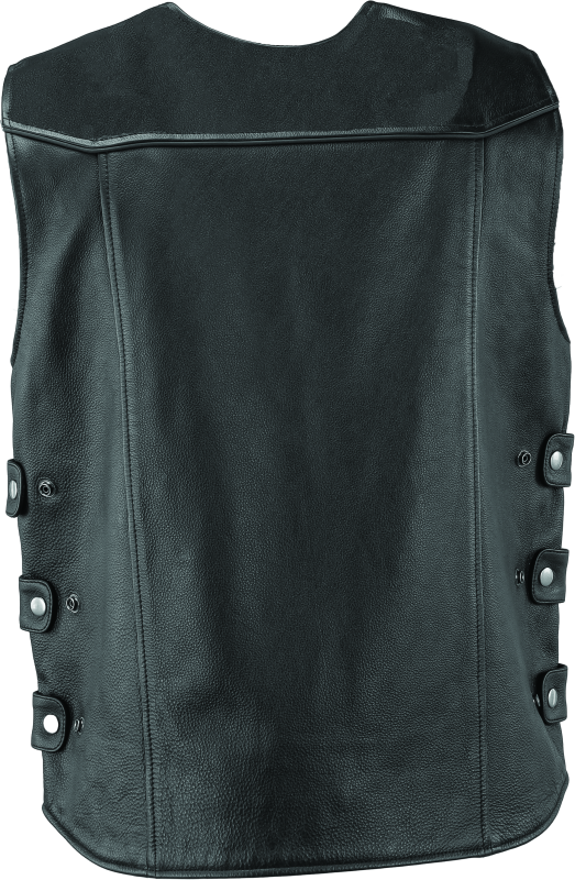 Kuryakyn Leather By River Road Plains Leather Vest Black - Small