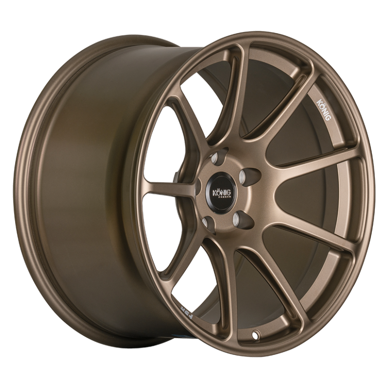 Konig Forged F5R 18x10 5x120 ET40 Satin Bronze Wheel (Knurled Bead)