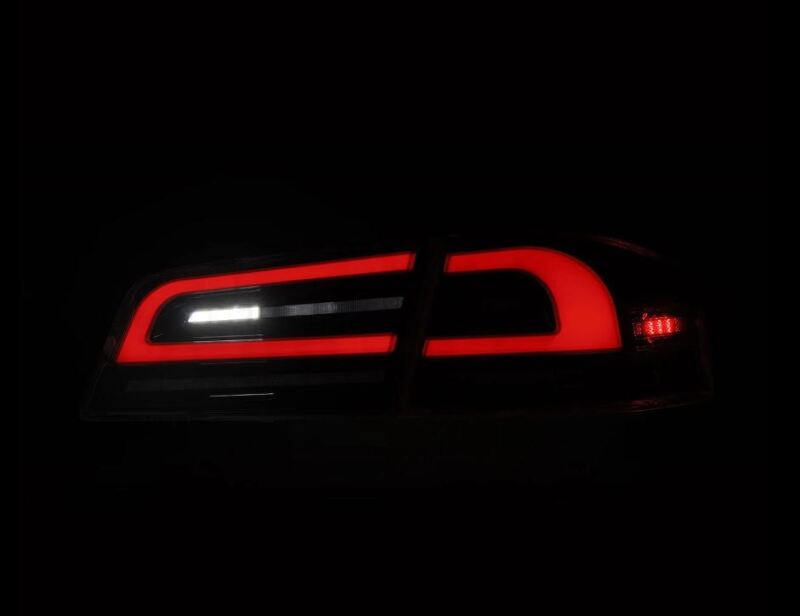 AlphaRex 12-21 Tesla Model S LUXX-Series LED Tail Lights - Black