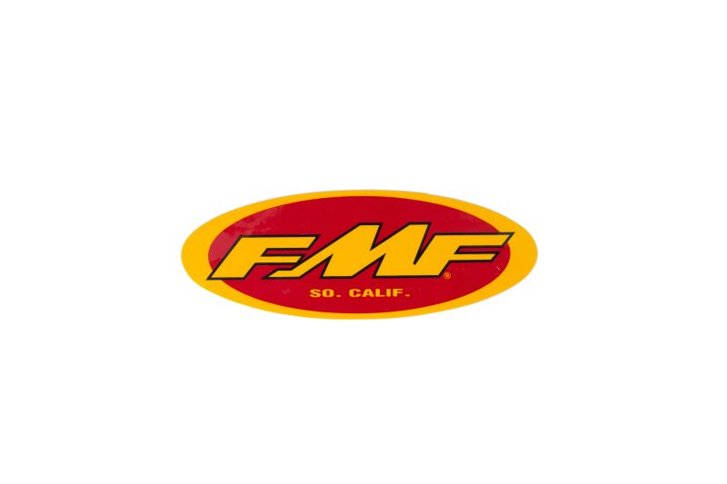 FMF Racing 5In Oval Sticker (Yel/Red) (Individual)