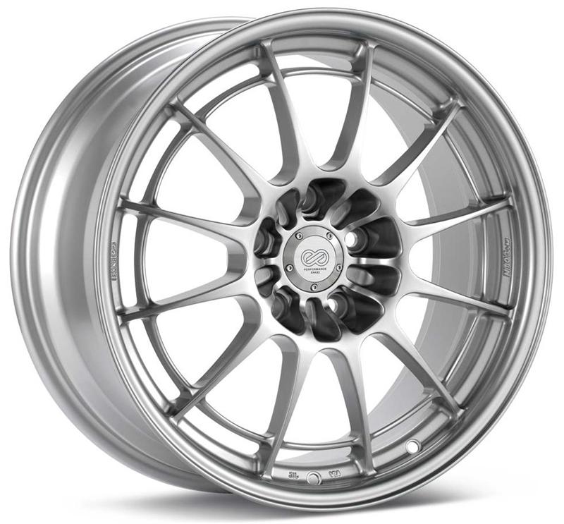 Enkei NT03+M 18x9.5 5x120.7 58mm Offset 72.6mm Bore Silver Wheel