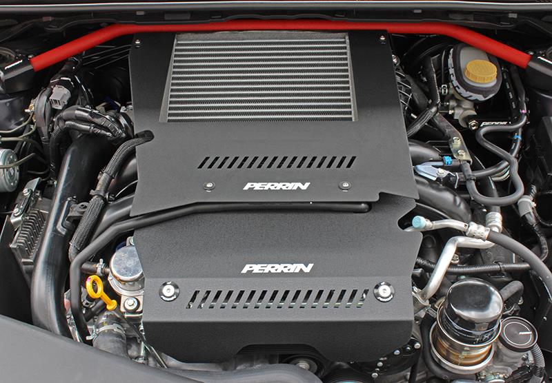PERRIN 15-21 Subaru WRX Engine Cover Kit (Intercooler & Pulley Covers Incl.) - Black - GTR Auto