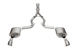 Corsa 24+ Ford MustangGT Sport Cat-Back Exhaust System 3.0in Dual Rear Exit w/4.5in Pro Series Tips