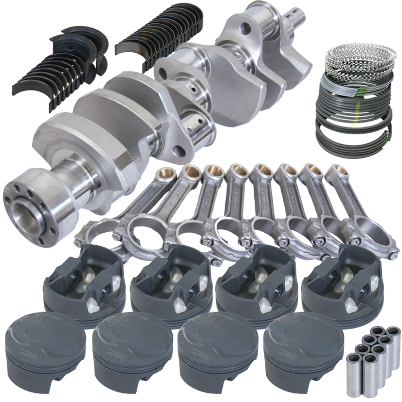 Eagle Chevy LT1 350 1Pc 3.750in Crank 6.000in I-Beam Rods 6cc Dome 4.030in Pistons Rotating Assembly