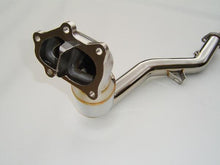 Load image into Gallery viewer, Invidia 02-07 WRX/STi Polished Divorced Waste Gate Downpipe with High Flow Cat