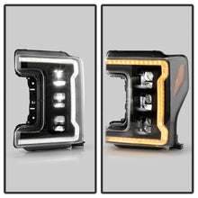 Load image into Gallery viewer, Spyder 17-19 Ford F-250/F-350/F-450 High-Power LED Headlights - Black (PRO-YD-FS17LEDAP-SEQSBGR-BK)