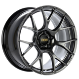 BBS RE-V7 18x10.5 5x114.3 ET24 Diamond Black Wheel -82mm PFS/Clip Required