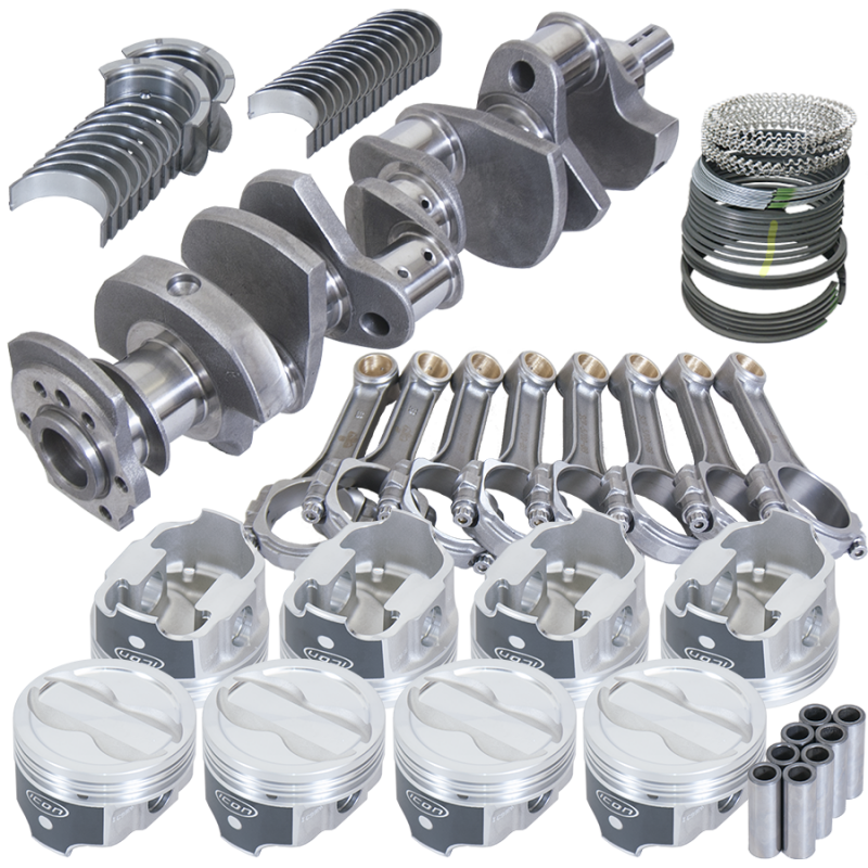 Eagle Chevy LT1350 1Pc 3.750in Crank 5.700in I-Beam Rods -18cc 4.030in Pistons Rotating Assembly