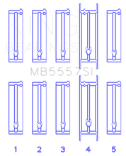 Load image into Gallery viewer, King Engine Bearings Chevrolet 121Ci/Ln2 134Ci (Size +1.0mm) Main Bearing Set
