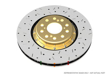Load image into Gallery viewer, DBA Nissan Skyline (Various) Front Drilled &amp; Slotted 5000 Series 2-Pc Rotor Assembled w/ Black Hat
