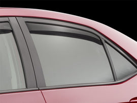 WeatherTech 14-19 Toyota Corolla (Incl. iM) Rear Side Window Deflectors - Dark Smoke