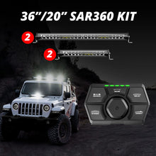 Load image into Gallery viewer, XK Glow SAR360 Light Bar Kit Emergency Search and Rescue Light System (2)36In (2)20In