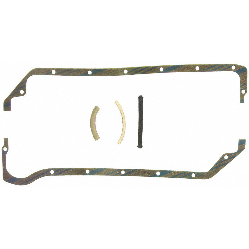 Fel-Pro OS 2996 C-1 Engine Oil Pan Gasket Set Blue Stripe cork-rubber