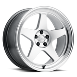Kansei K12H Knp 15x8in / 4x100 BP / 25mm Offset / 73.1mm Bore - Hyper Silver Wheel