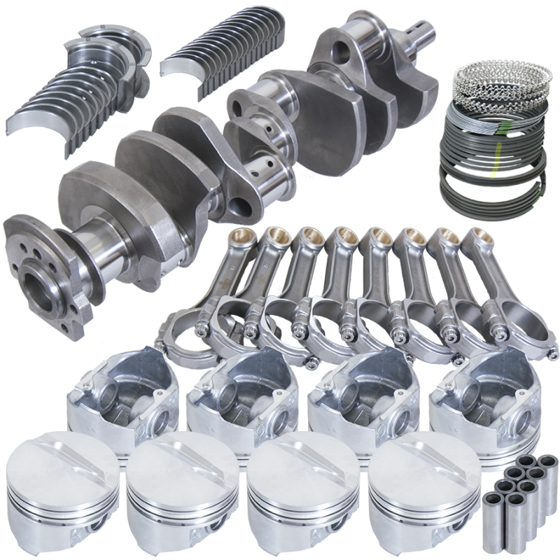 Eagle Chevy 350 3.750in Crank 5.700in I-Beam Rods -7cc Flat Top 4.000in Pistons Rotating Assembly