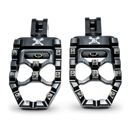 Burly Brand 18-24 M8 Softail MX-Evolution Passenger Pegs - Black
