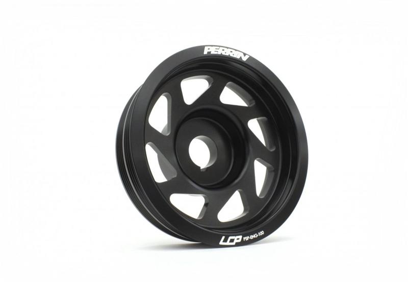 PERRIN 93-14 Subaru Impreza (Incl. 02-14 WRX) / 04-21 STI Lightened Crank Pulley - Black - GTR Auto