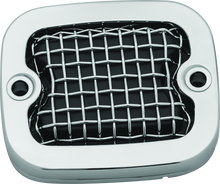 Load image into Gallery viewer, Kuryakyn Mesh Master Cylinder Cover Brk Chrome