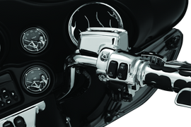 Kuryakyn Handlebar Control Dress Up Kit Chrome