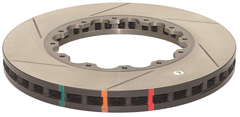 DBA 2008+ Mitsubishi EVO 10 T3 5000 Series Drilled and Slotted Front Replacement Rotor w/NAS Nuts KP