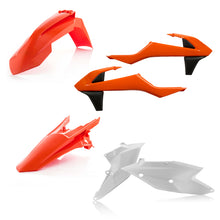 Load image into Gallery viewer, Acerbis 16-18 KTM SX125-250/ SX-F250/350/450/ XC-F250-450/ XC Plastic Kit - Orange/White Orig.18