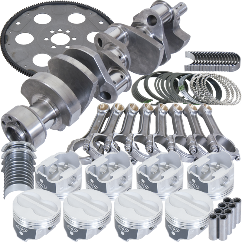 Eagle Chevy 350 1Pc 3.750in Crank 5.700in I-Beam Rods -10cc 4.060in Pistons Balanced Assembly
