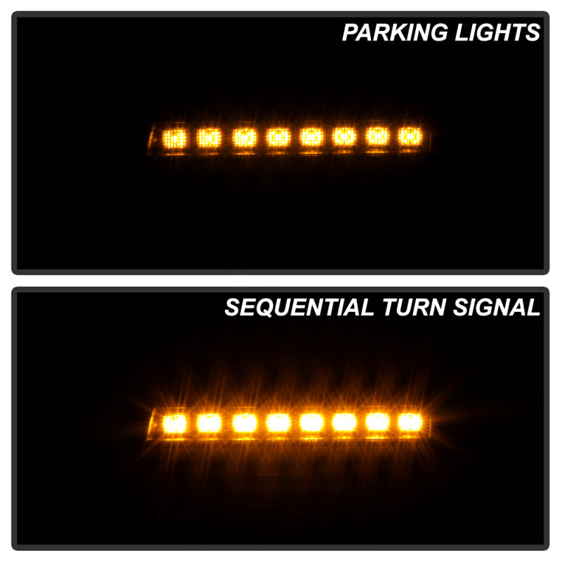 Spyder 18-20 Jeep Wrangler Front Fender LED Lights - Black (CCL-YD-JW18-SEQ-BK)