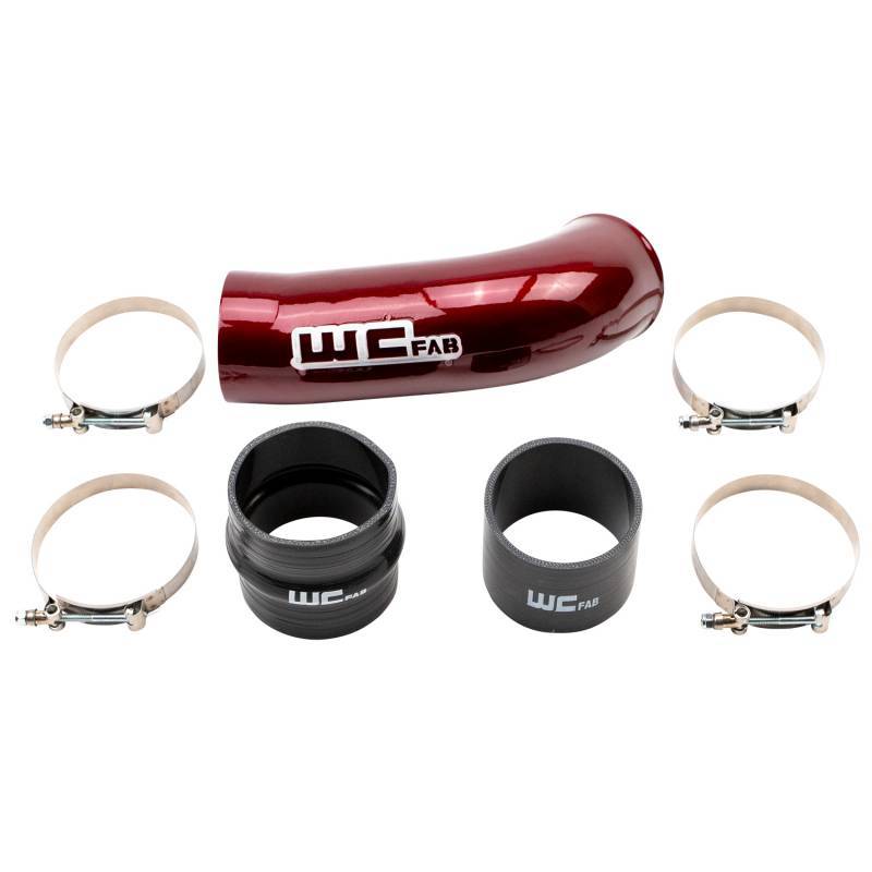 Wehrli 2020-2024 Chevrolet 6.6L L5P Duramax 4in Intake Pipe (Use w/OEM Air Box) - Candy Red