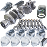 Eagle Chevy 350 1Pc 3.750in Crank 6.000in I-Beam Rods 4.060in Pistons 168 Tooth FP Balanced Assembly