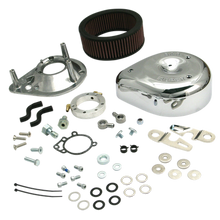 Load image into Gallery viewer, S&amp;S Cycle 2007+ XL Sportster Models w/ Stock EFI Teardrop Air Cleaner Kit - Chrome