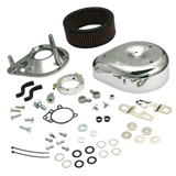 S&S Cycle 91-06 Carbureted XL Sportster Models Teardrop Air Cleaner Kit - Chrome