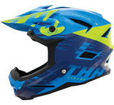 THH Helmets T-42 BMX Xtreme  Blue/Yellow Youth - Large