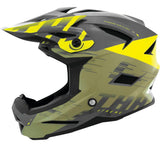 THH Helmets T-42 BMX Xtreme  Khaki/Yellow Youth - Medium