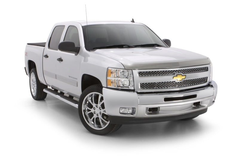 AVS 22-23 Chevrolet Silverado 1500 Low Profile Acrylic Hood Shield - Chrome