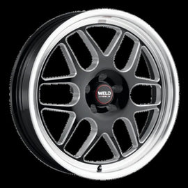 Weld Solana Drag 20x5 / 6x139.7 BP / ET-13 / 106.1mm Bore - Gloss Black MIL DIA Wheel
