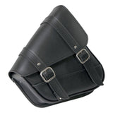 Willie & Max Universal Black Jack Compact Slant Saddlebag Set (12inL x 9.5inH x 5.5 inW) - Black