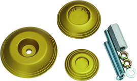 Kuryakyn Lodestar Rear Axle Sliders-BMW-Gold