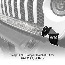 Load image into Gallery viewer, XK Glow Jeep JL JT Front Bumper Light Bar Bracket Kit 20-36In