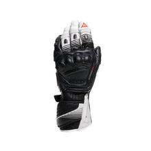 Load image into Gallery viewer, Dainese Fiero Metal Gloves Black/White/Red-Fluorescent - Medium
