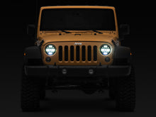 Load image into Gallery viewer, Raxiom 97-18 Jeep Wrangler TJ/JK Axial Series 13-LED Headlights- Black Housing (Clear Lens)