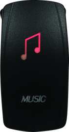 DragonFire Racing Lighted Switch Music On/Off Red