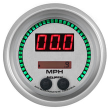 Load image into Gallery viewer, Autometer 85.7mm Silver Switchable 260 MPH / 260 KM/H Speedometer Ultra-Lite Elite Digital Gauge