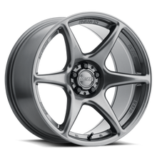 Load image into Gallery viewer, Kansei K12G KNP 15x8in / 4x100 BP / 0mm Offset / 73.10mm Bore - Gloss Gunmetal w/ Machined Lip Wheel