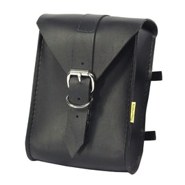 Willie & Max Universal Fit Mini Sissy Bar Bag (6 in L x 8 in W x 3 in H) - Black